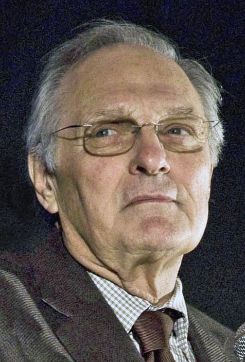 Portrait of Alan Alda.