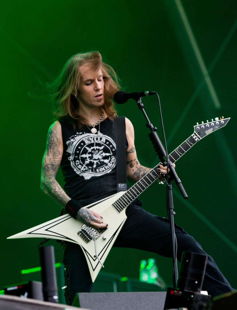 Portrait of Alexi Laiho.