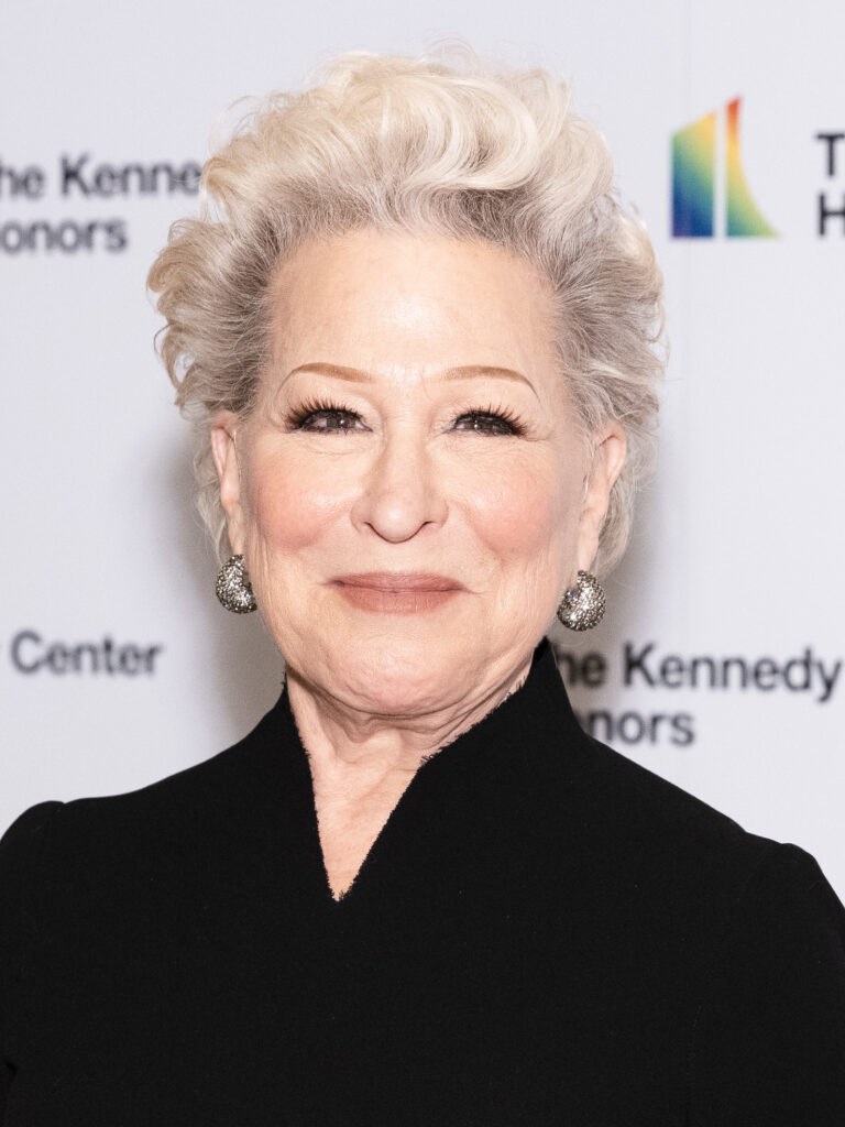 Portrait of Bette Midler at the 2021 Kennedy Center Honors.