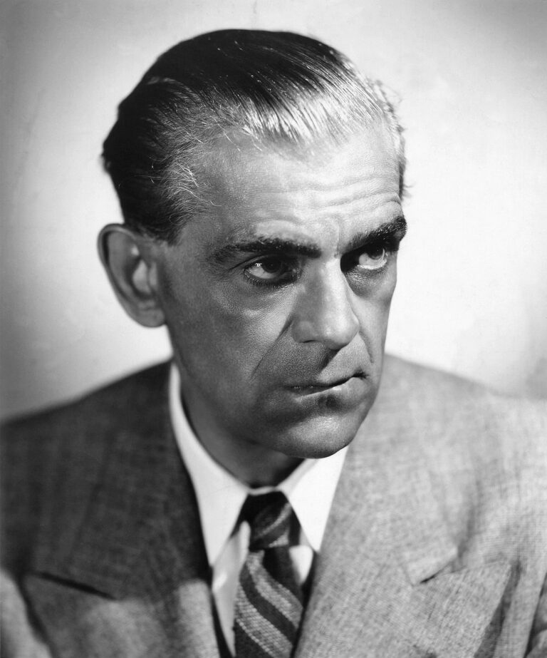 Portrait of Boris Karloff.