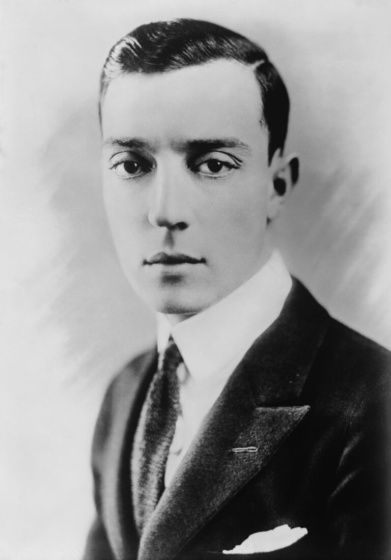 Portrait of Buster Keaton.