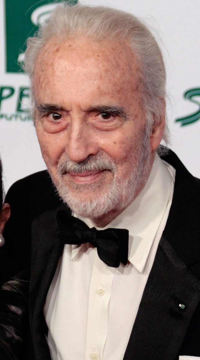 Portrait of Christopher Lee.