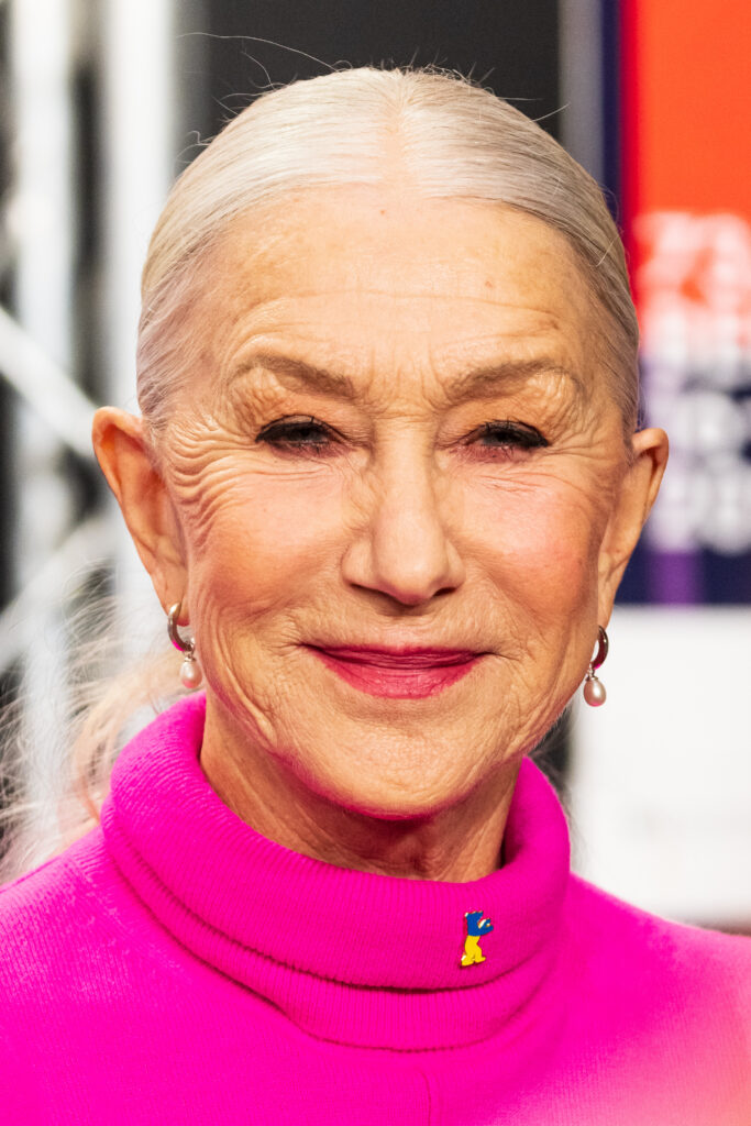 Portrait of Helen Mirren.