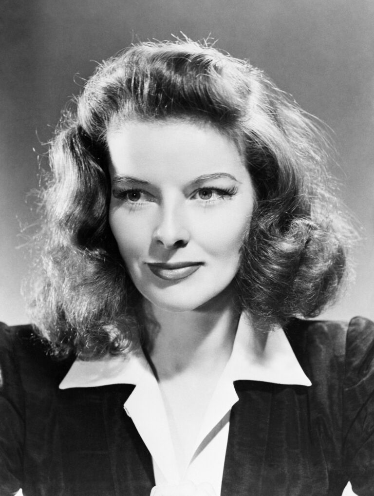 Portrait of Katharine Hepburn.