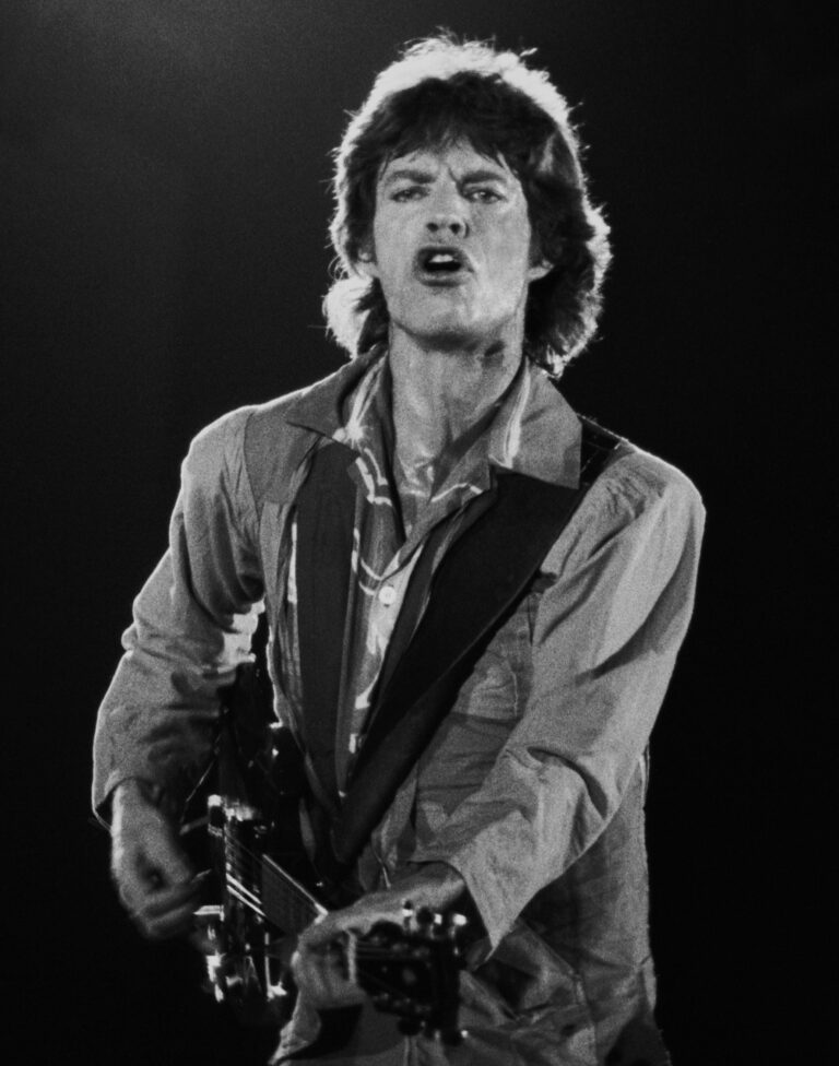 Portrait of Mick Jagger.