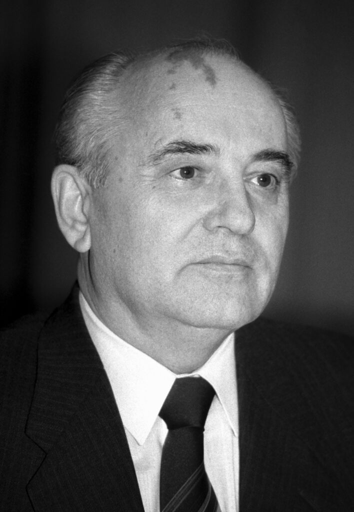 Portrait of Mikhail Gorbachev.