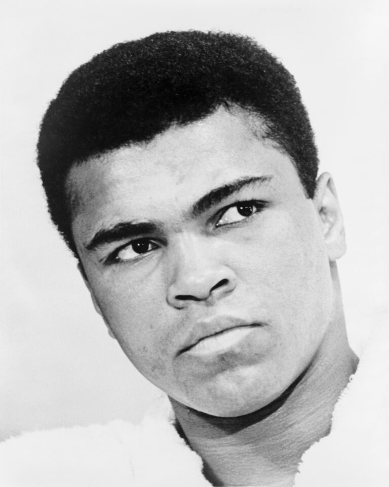 Portrait of Muhammad Ali.