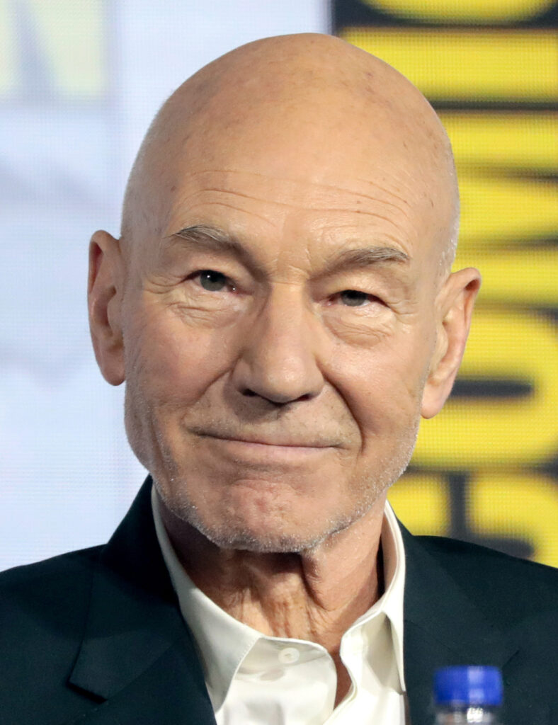 Portrait of Patrick Stewart.