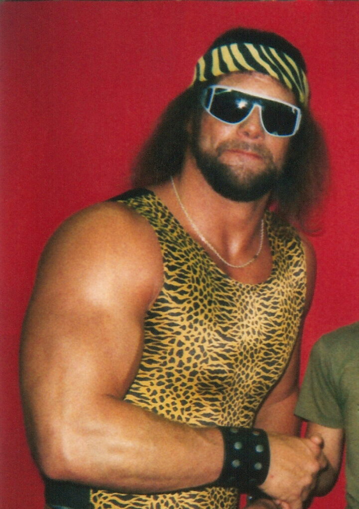 Portrait of Randy Savage.