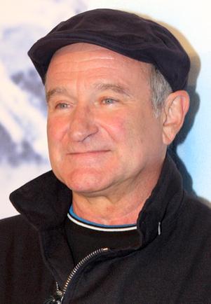 Portrait of Robin Williams.