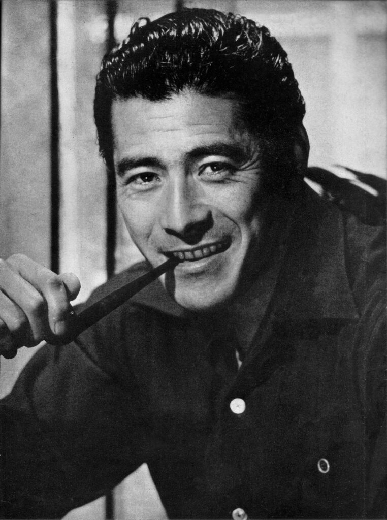 Portrait of Toshiro Mifune.
